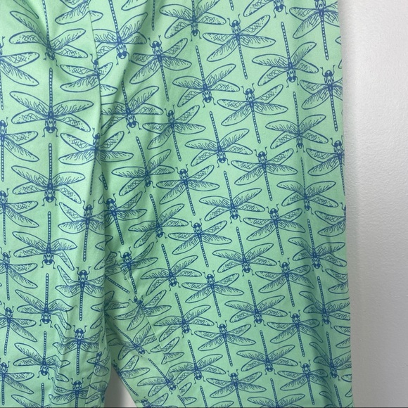 Brooks Brothers 346 Women's Natalie Fit Green Dragonfly Pants Size 10 - Picture 3 of 6